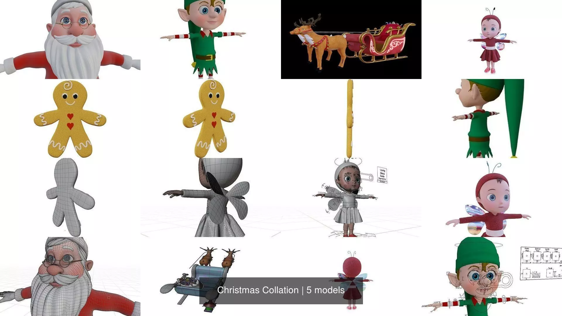 Christmas Collation 3D Model Collection_0