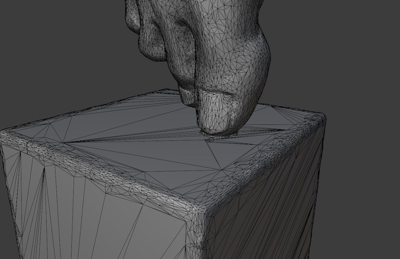 Foot Sculpture 3D model_4