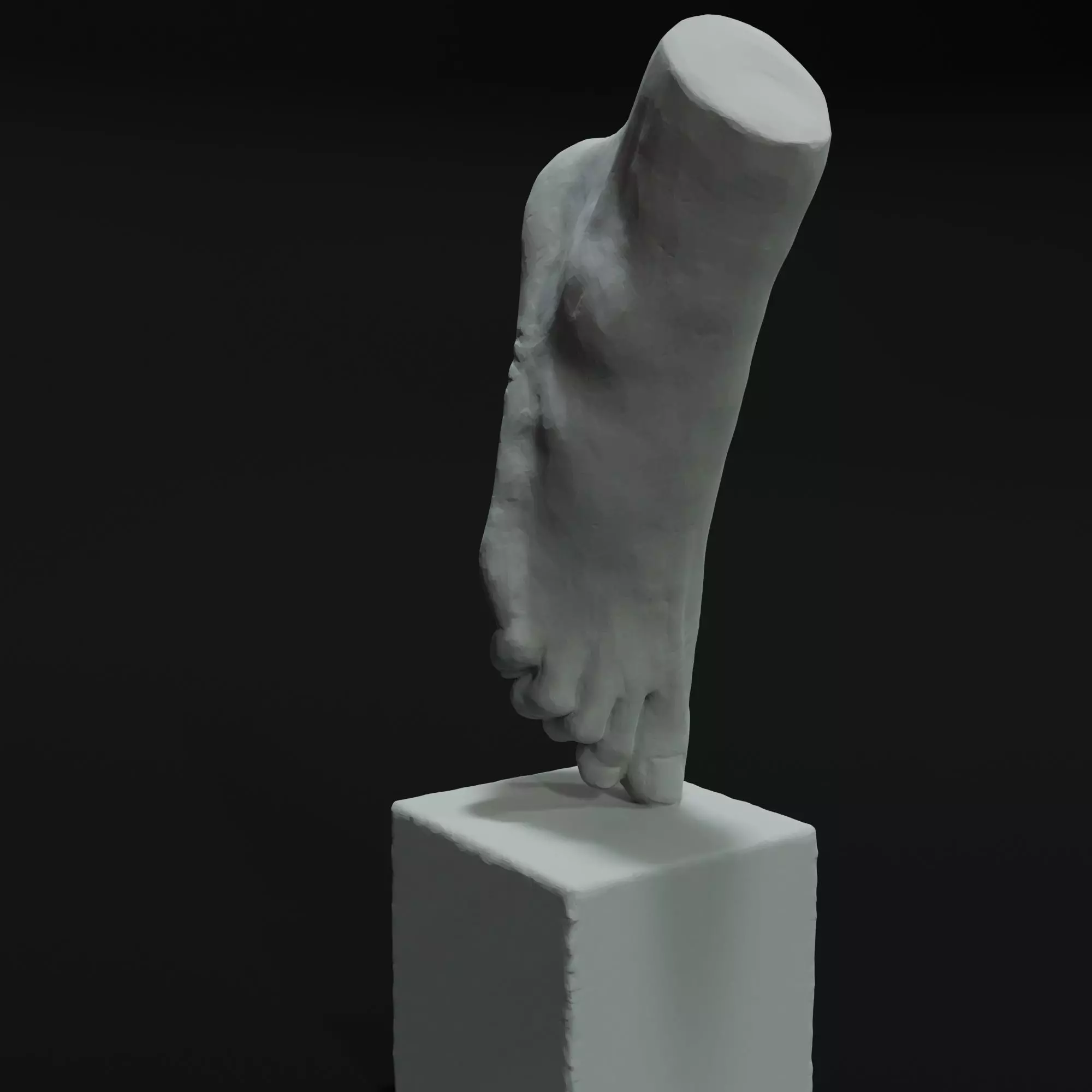 Foot Sculpture 3D model_0