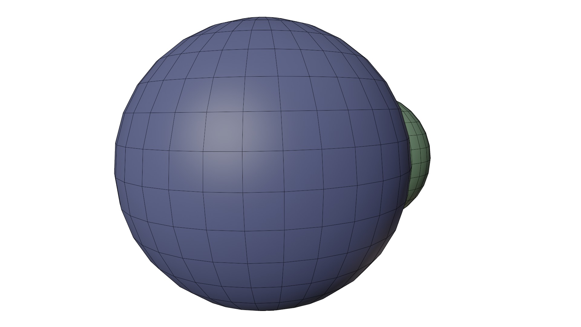 Marble Ball Low-poly 3D model_11
