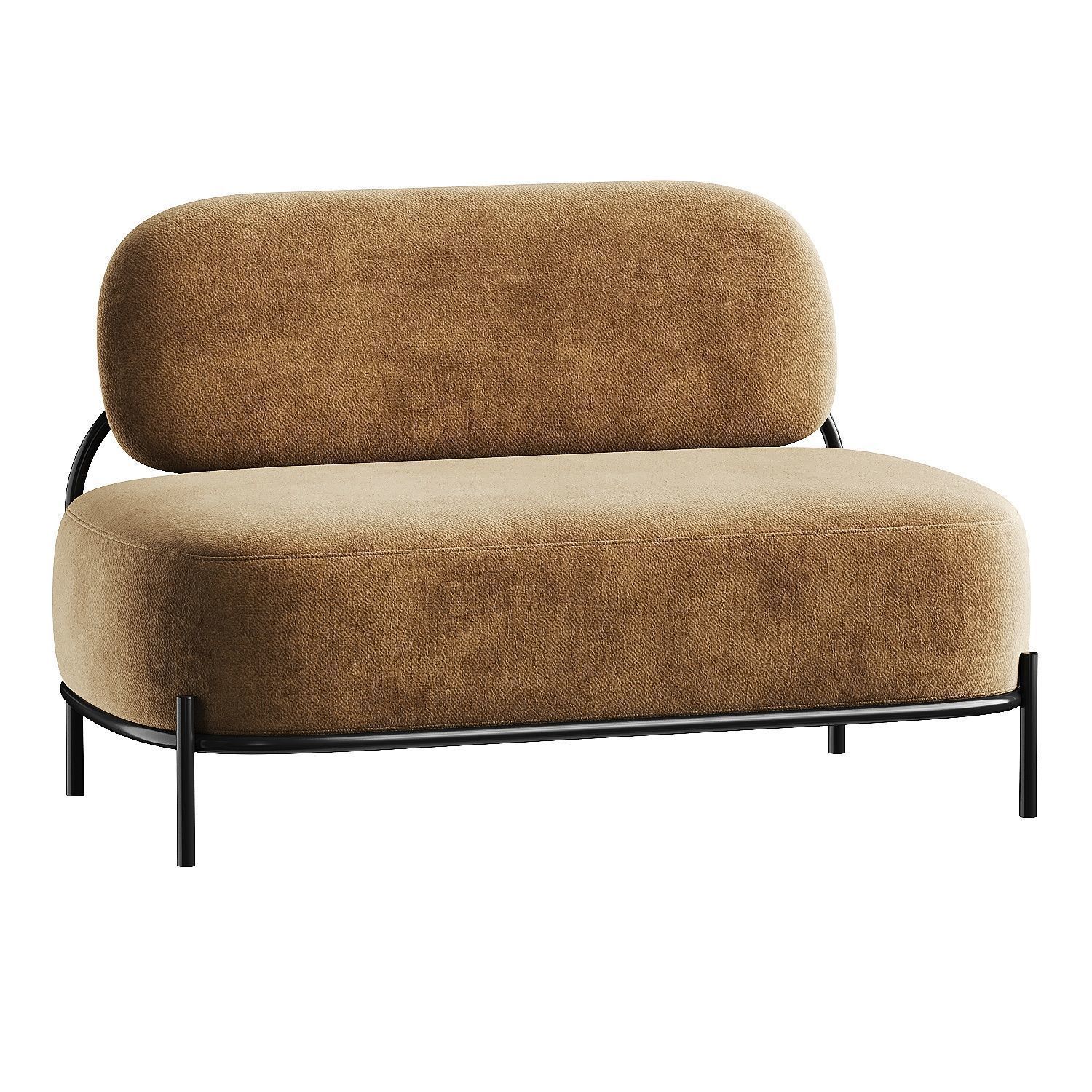 sofa long 3D model_1