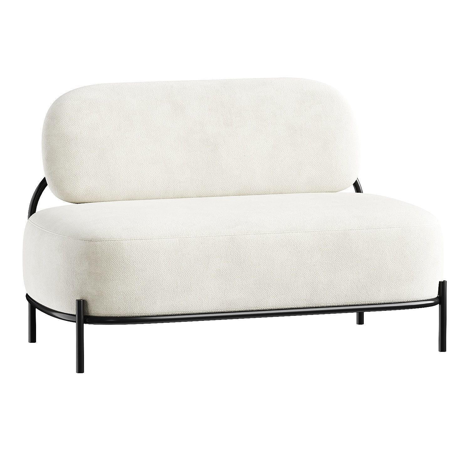 sofa long 3D model_5