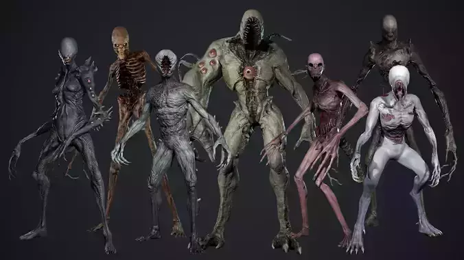 Monster Pack 3D Model Collection