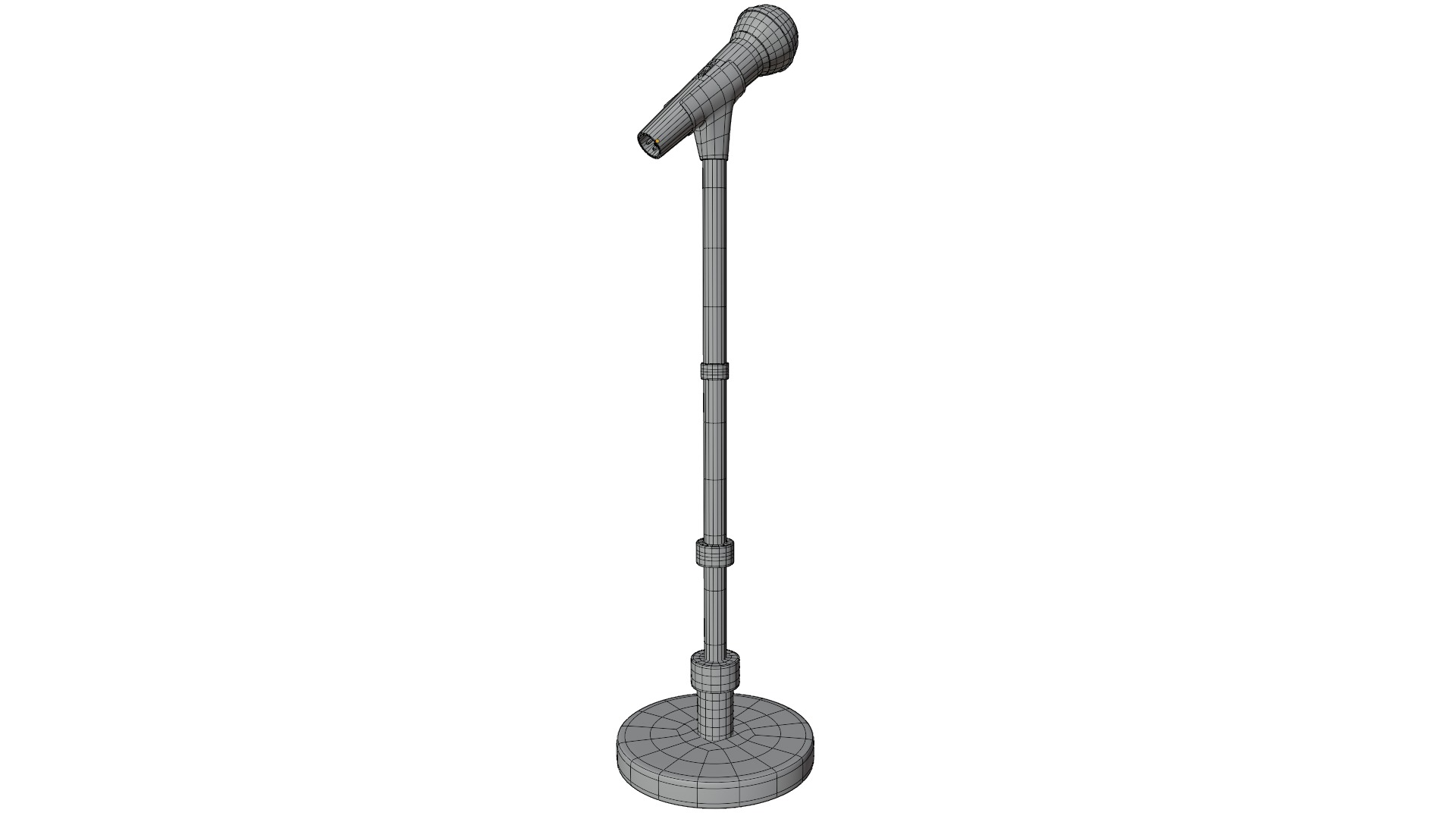 Microphone Stand Low-poly 3D model_15