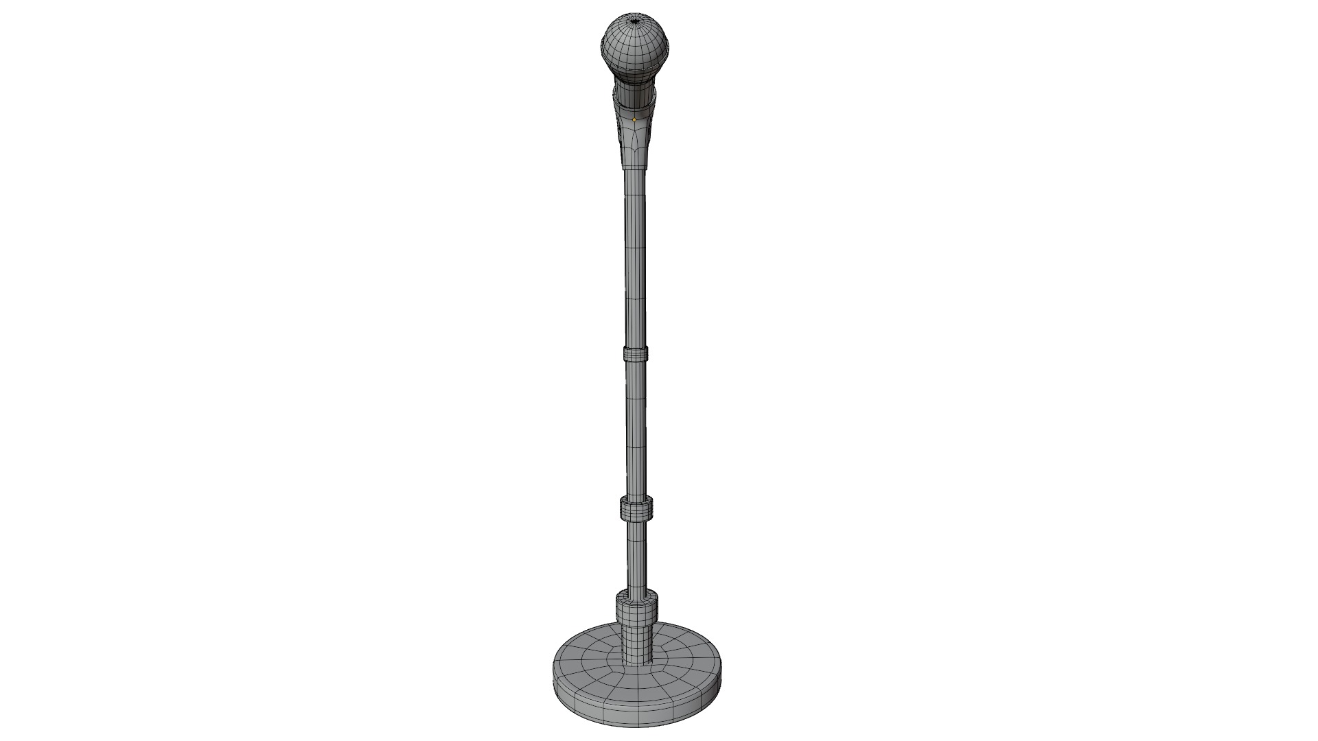 Microphone Stand Low-poly 3D model_10
