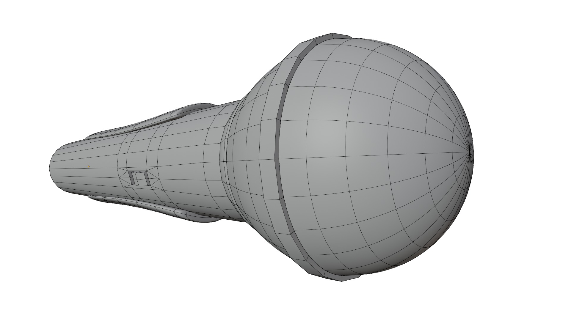 Microphone Stand Low-poly 3D model_17