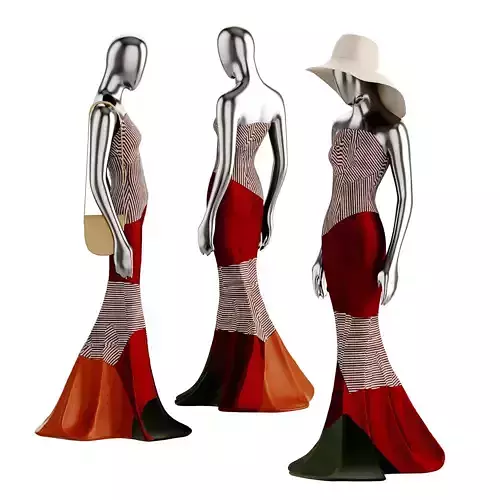 Model in modern ethnic clothing