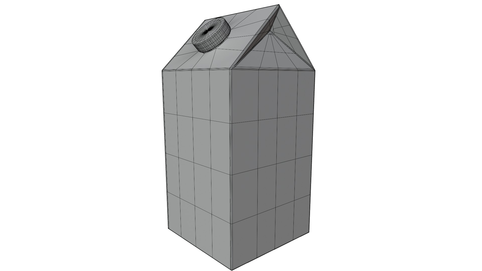Milk Cartoon Low-poly 3D model_11