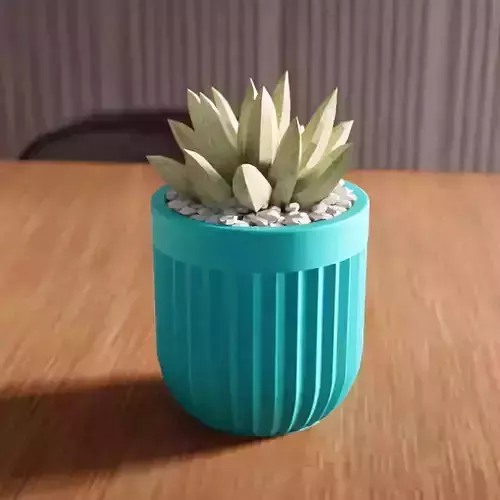 Futuristic Cylinder Planter - 207