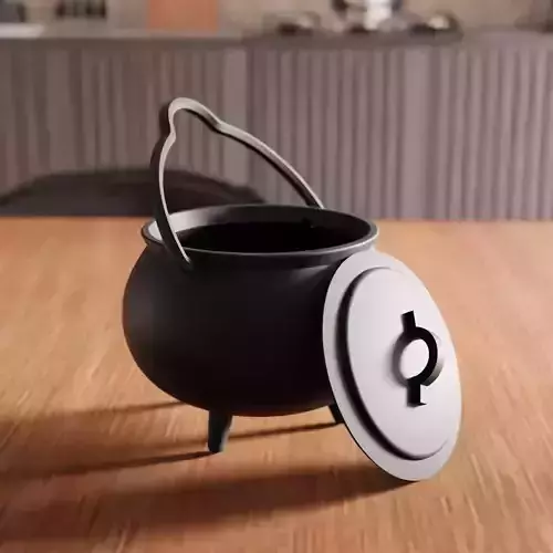 Cauldron Decor STL File - 192