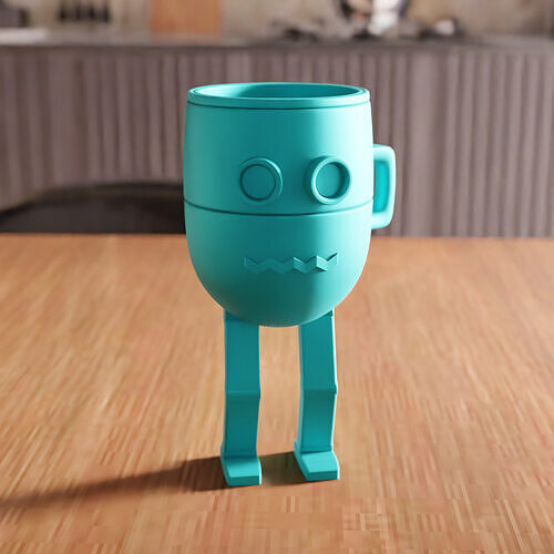 Robot Mug STL File - 191 3D print model