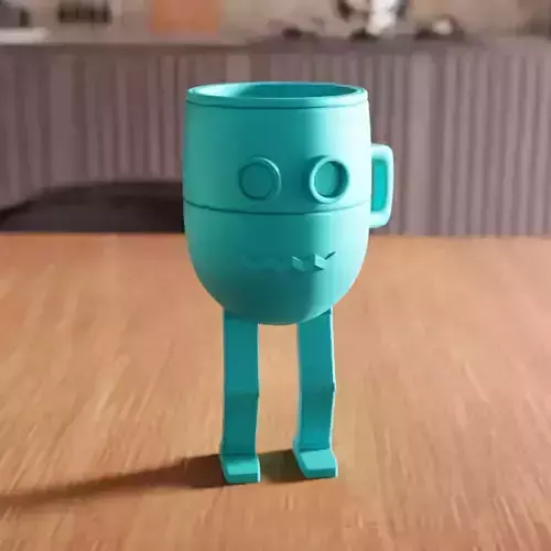 Robot Mug STL File - 191 3D print model