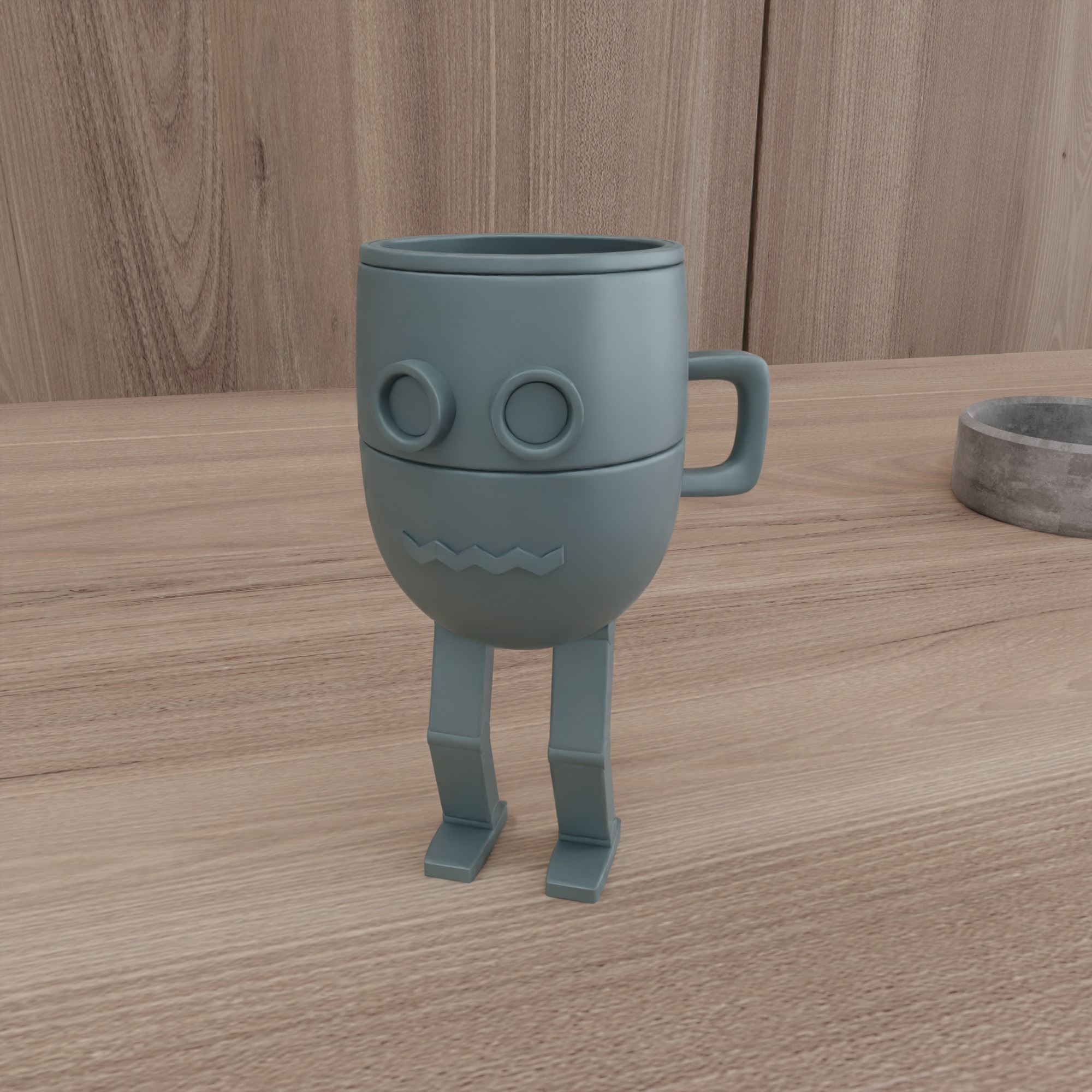 Robot Mug STL File - 191 3D print model_8