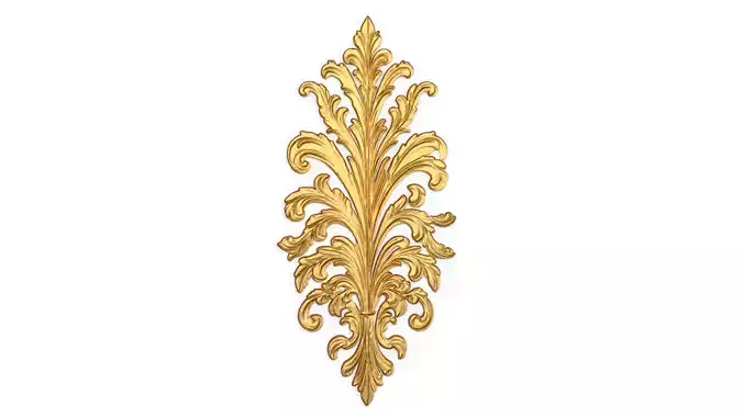 Classic decor ornament carved 41  3D model