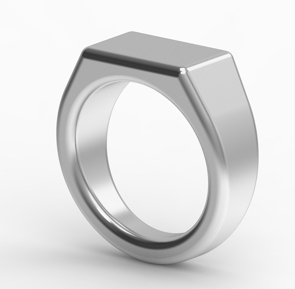 Simple Comfort Ring 3D print model_1