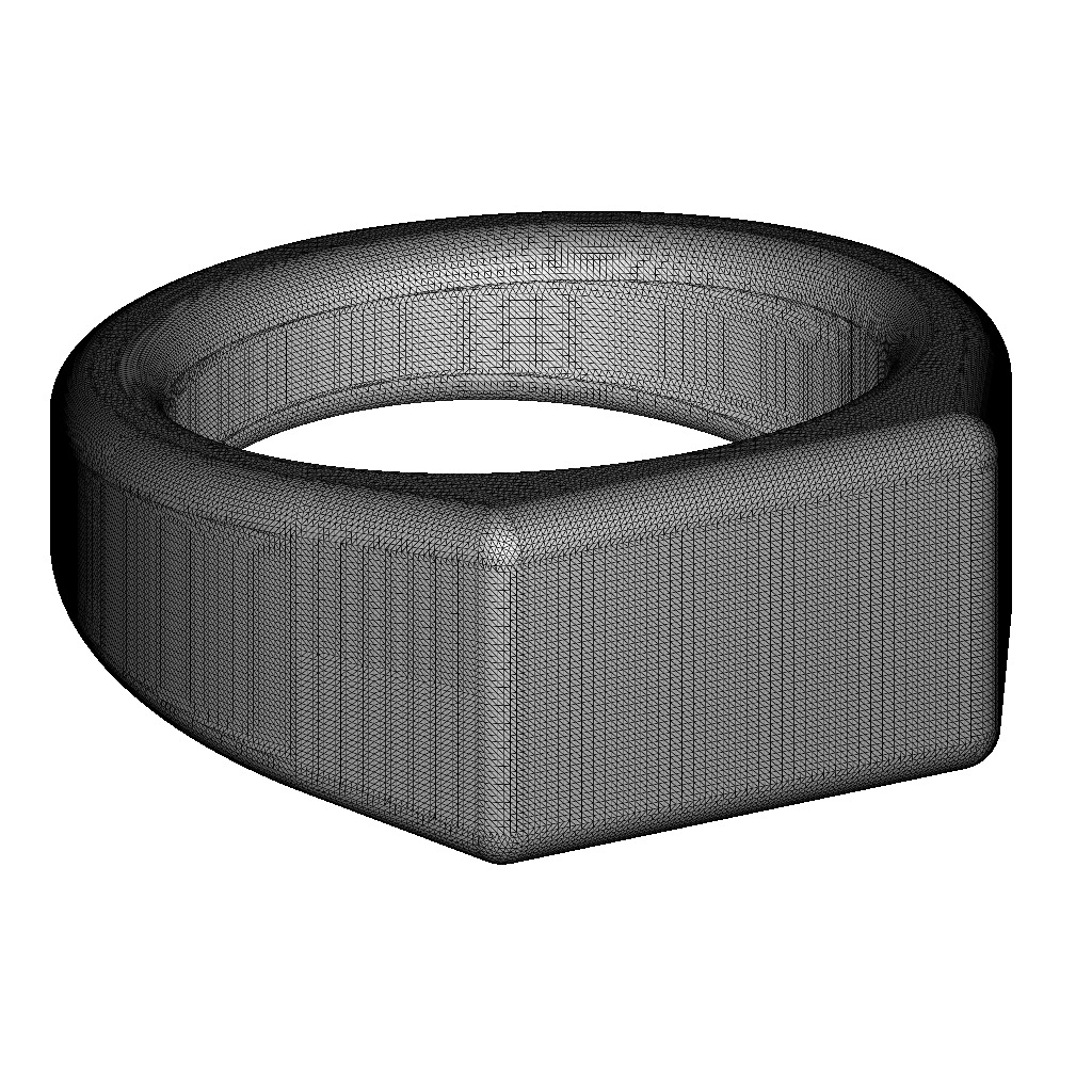 Simple Comfort Ring 3D print model_4