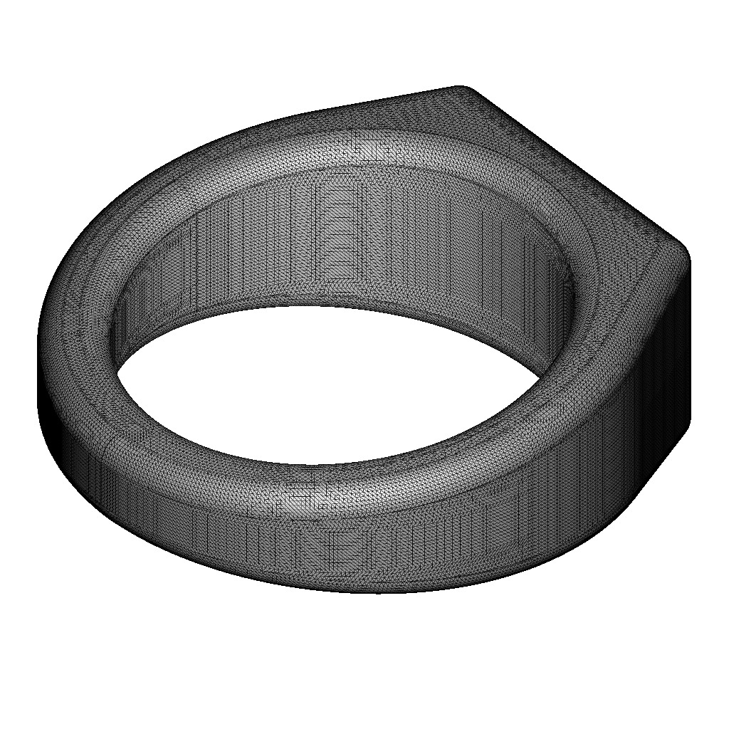 Simple Comfort Ring 3D print model_3