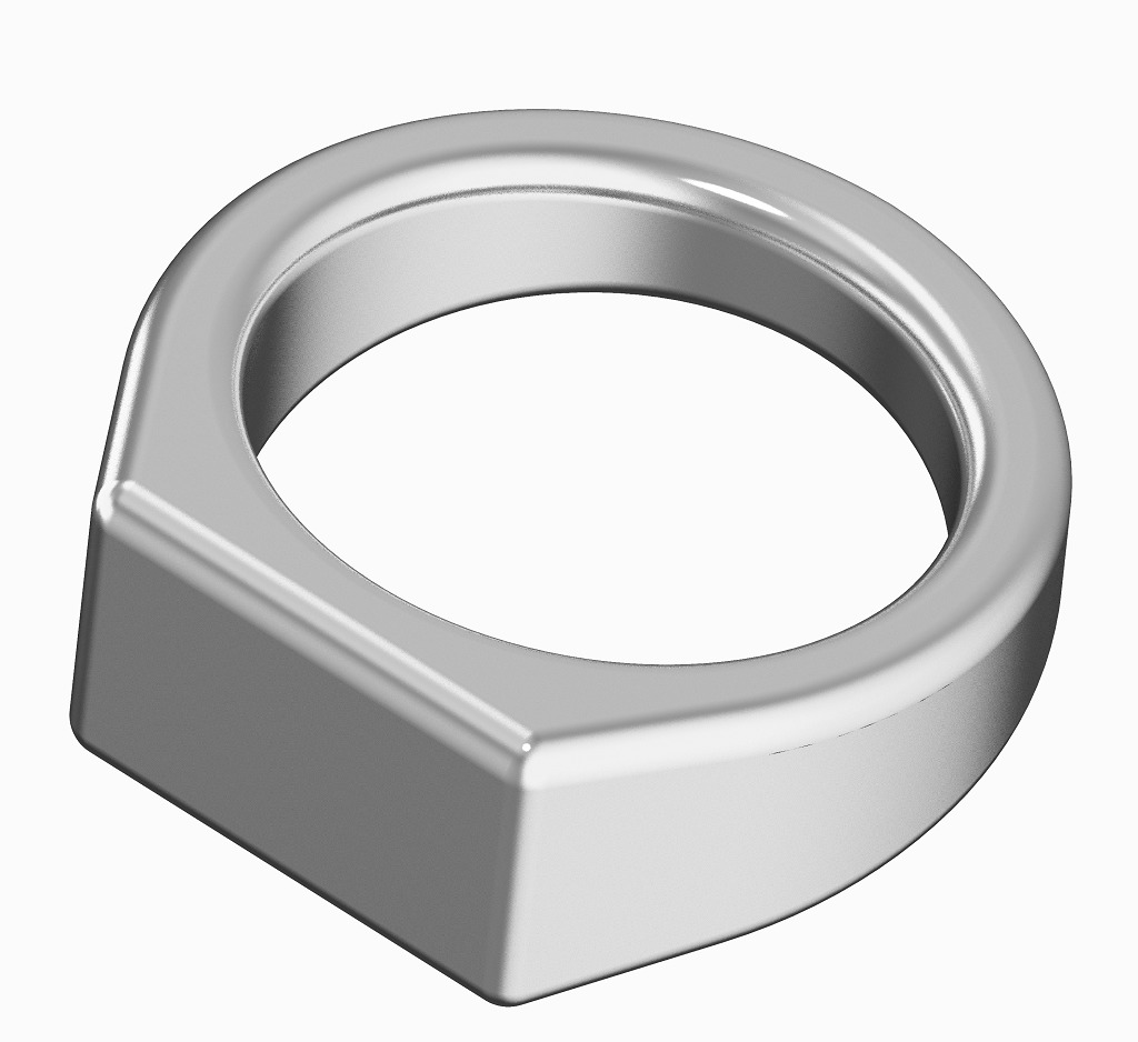 Simple Comfort Ring 3D print model_2