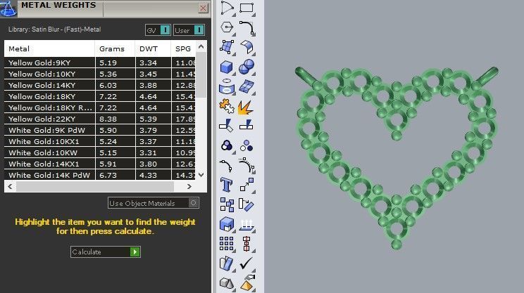 Diamond Heart Necklace 3D print model_9