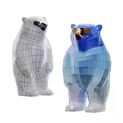 Modern trendy toy doll sculpture