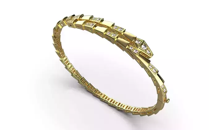 Bvlgary Serpenti Braclet 3d Print Model