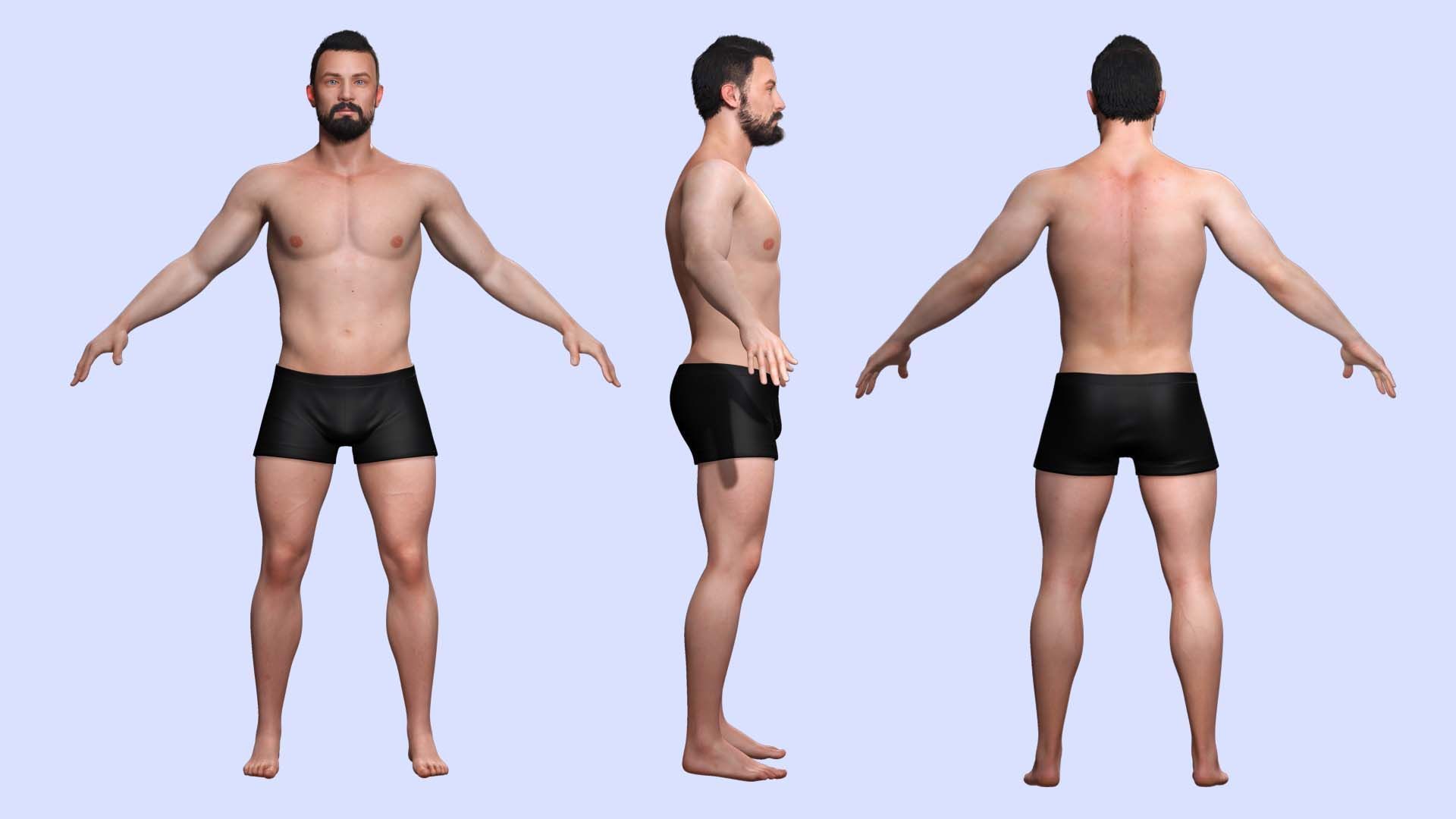 Realistic 3D Construction Worker Character Model Low-poly 3D model_5