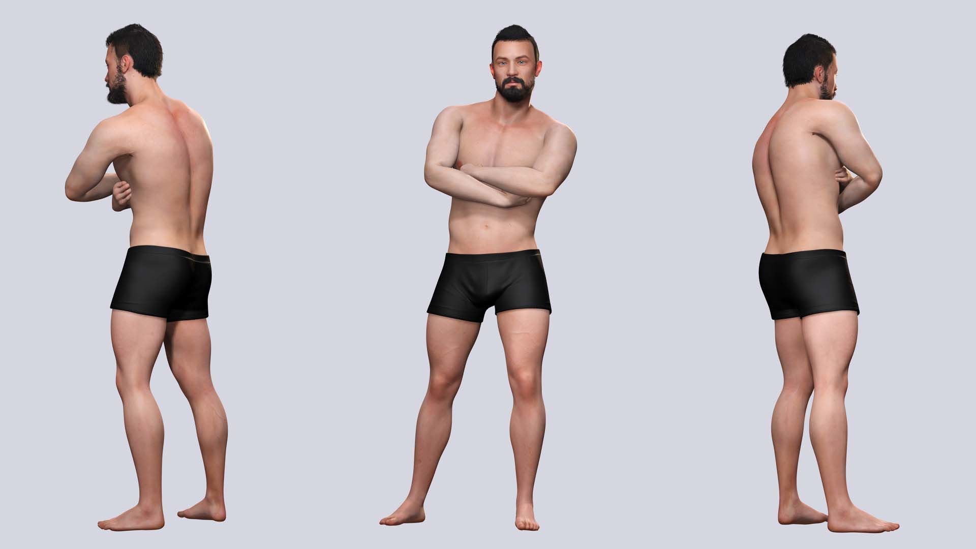 Realistic 3D Construction Worker Character Model Low-poly 3D model_4