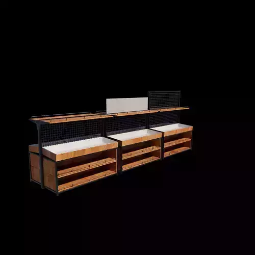 supermarket shelf 3D model