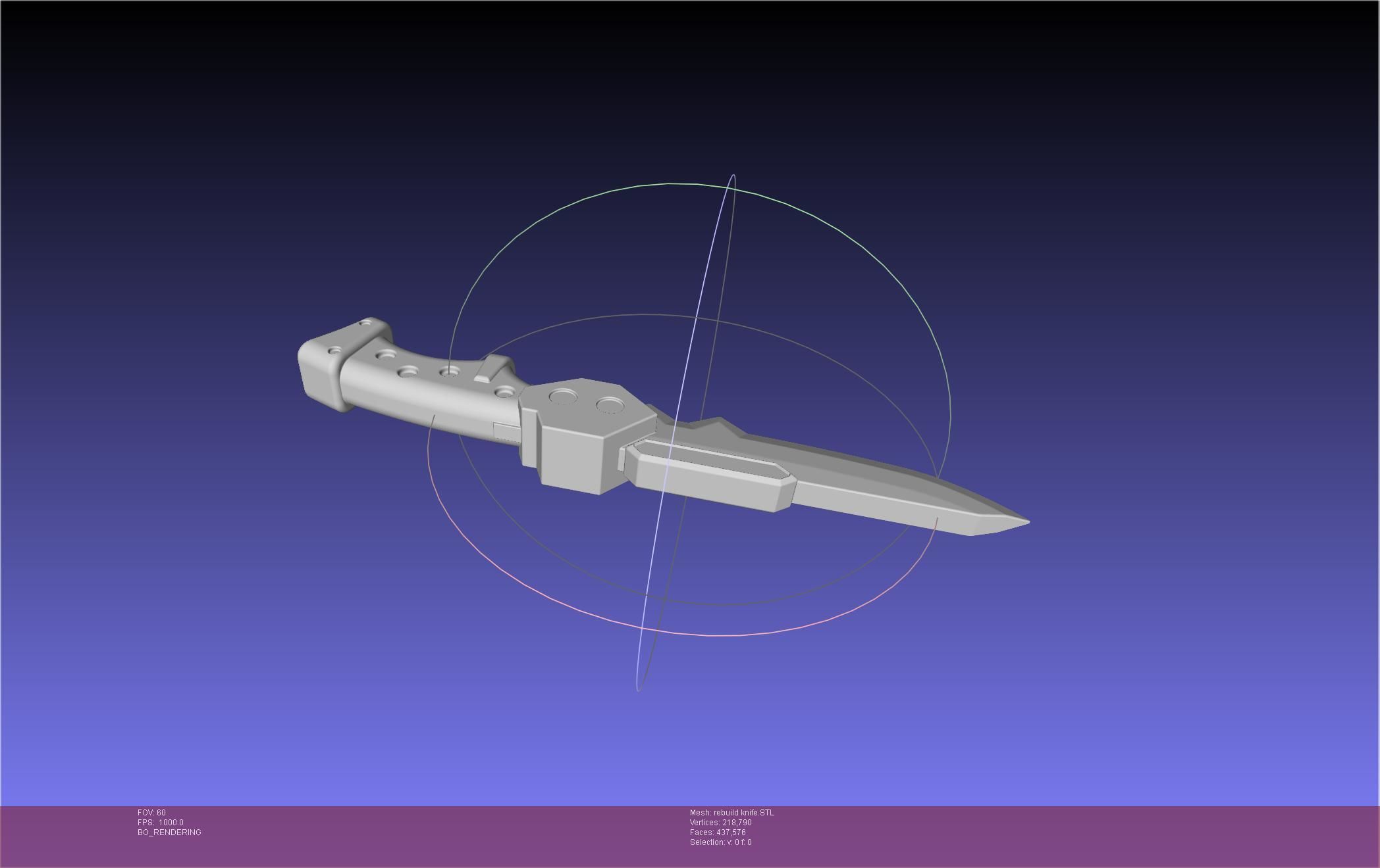 Evangelion Prog Knife Unit 1 Rebuild Version 3D print model_7