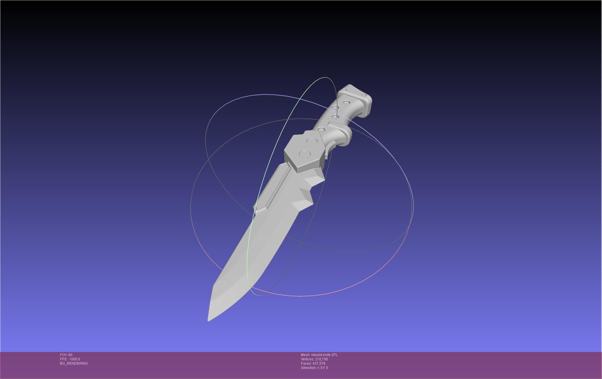 Evangelion Prog Knife Unit 1 Rebuild Version 3D print model_4