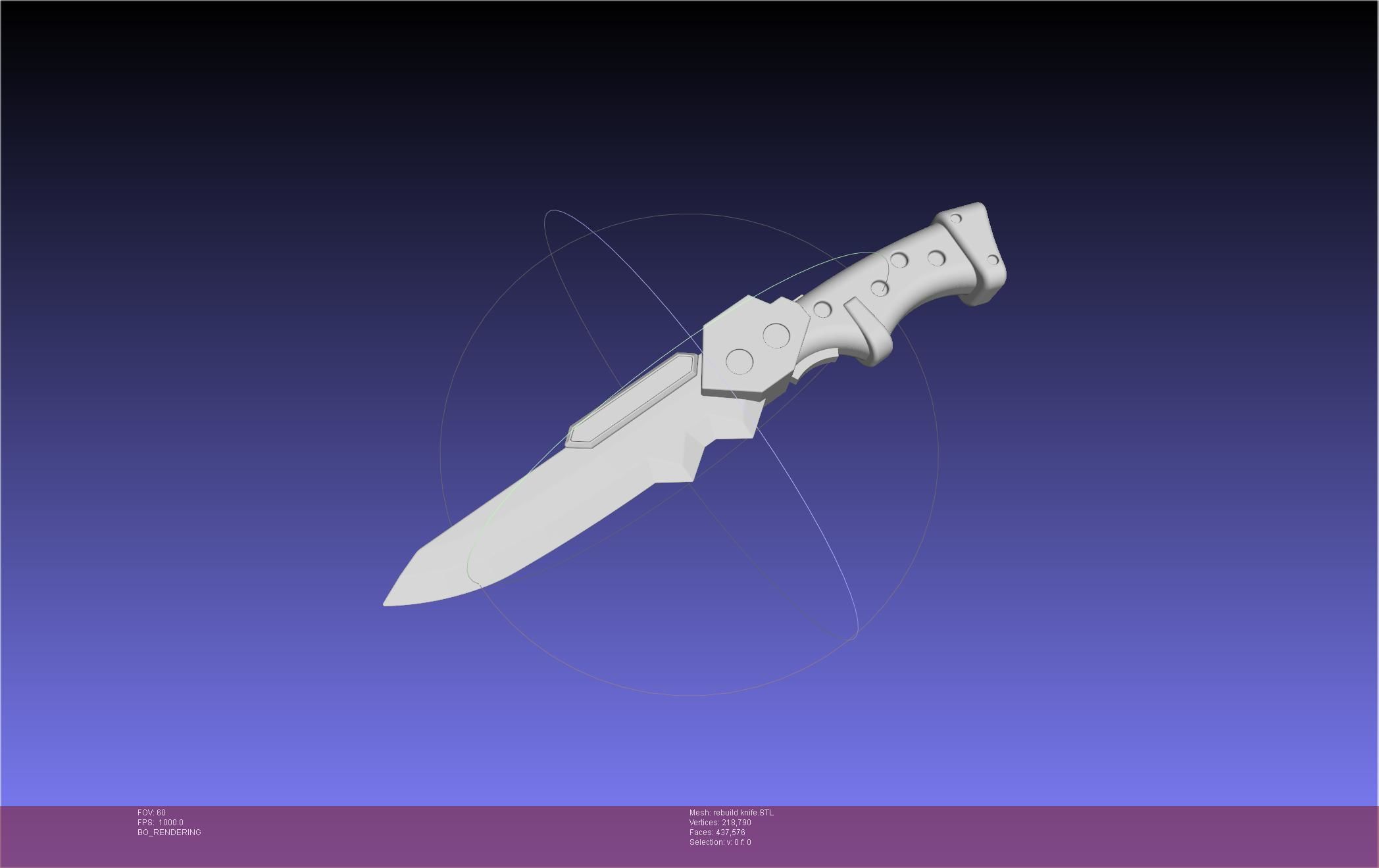 Evangelion Prog Knife Unit 1 Rebuild Version 3D print model_1