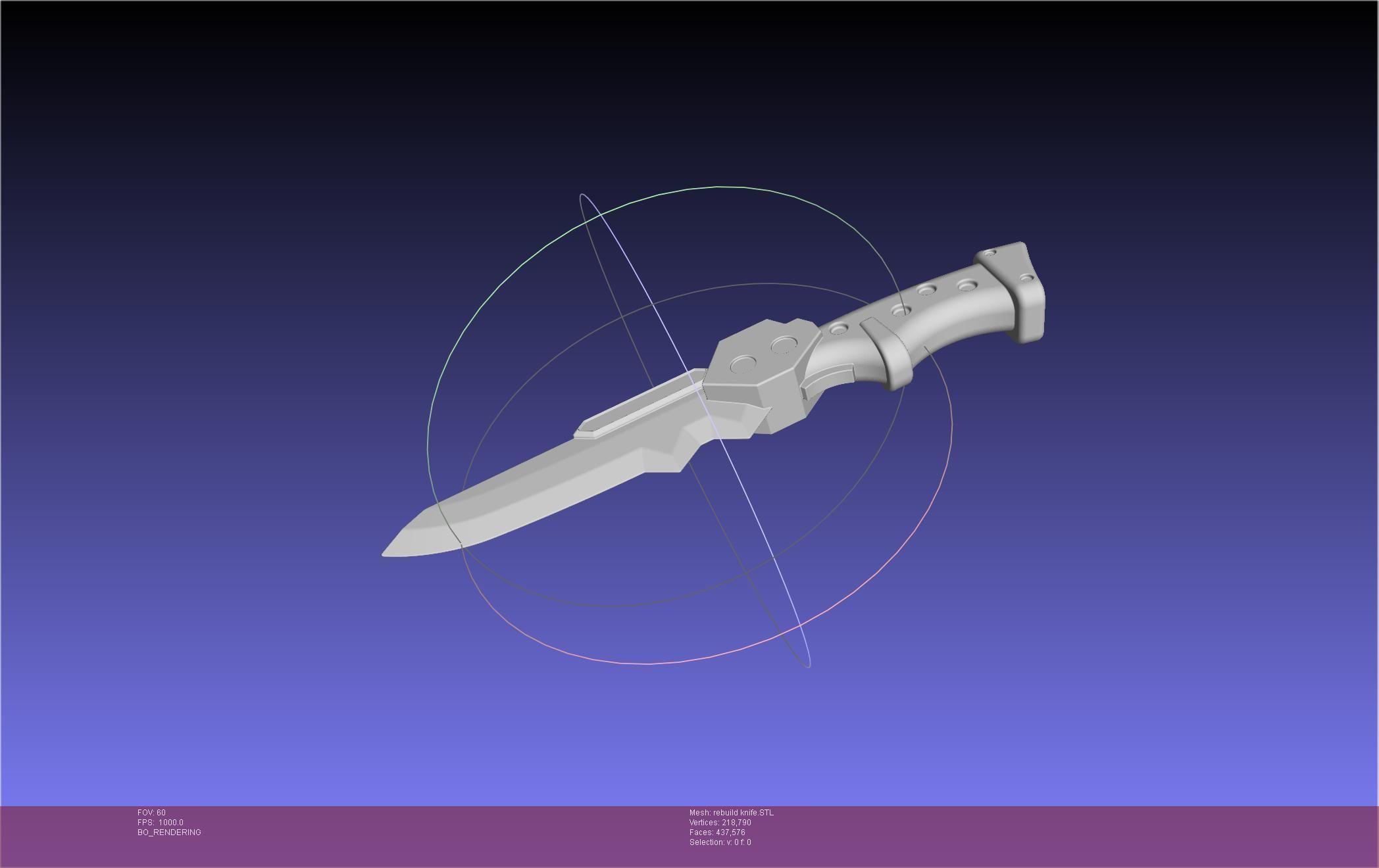 Evangelion Prog Knife Unit 1 Rebuild Version 3D print model_3