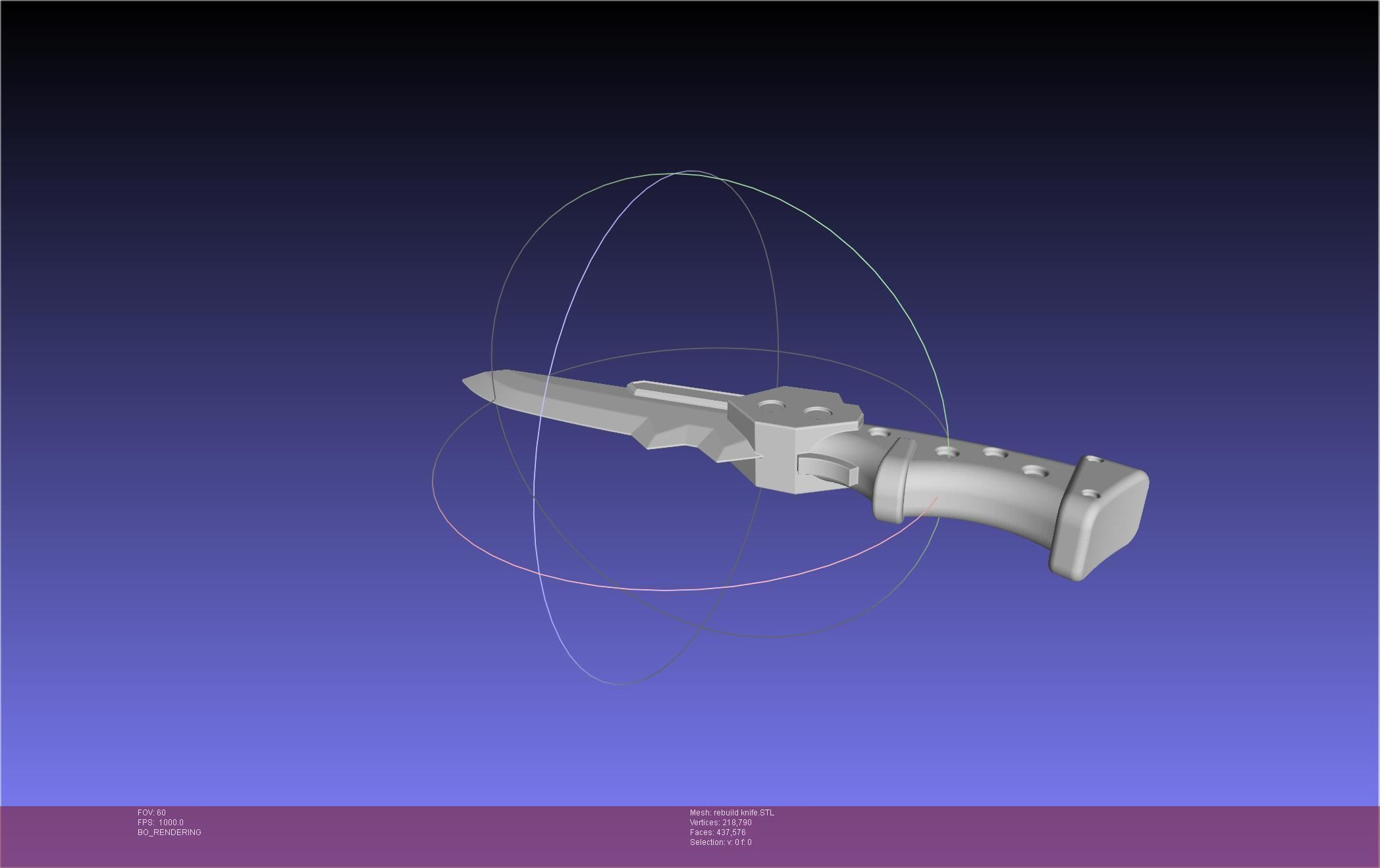 Evangelion Prog Knife Unit 1 Rebuild Version 3D print model_16