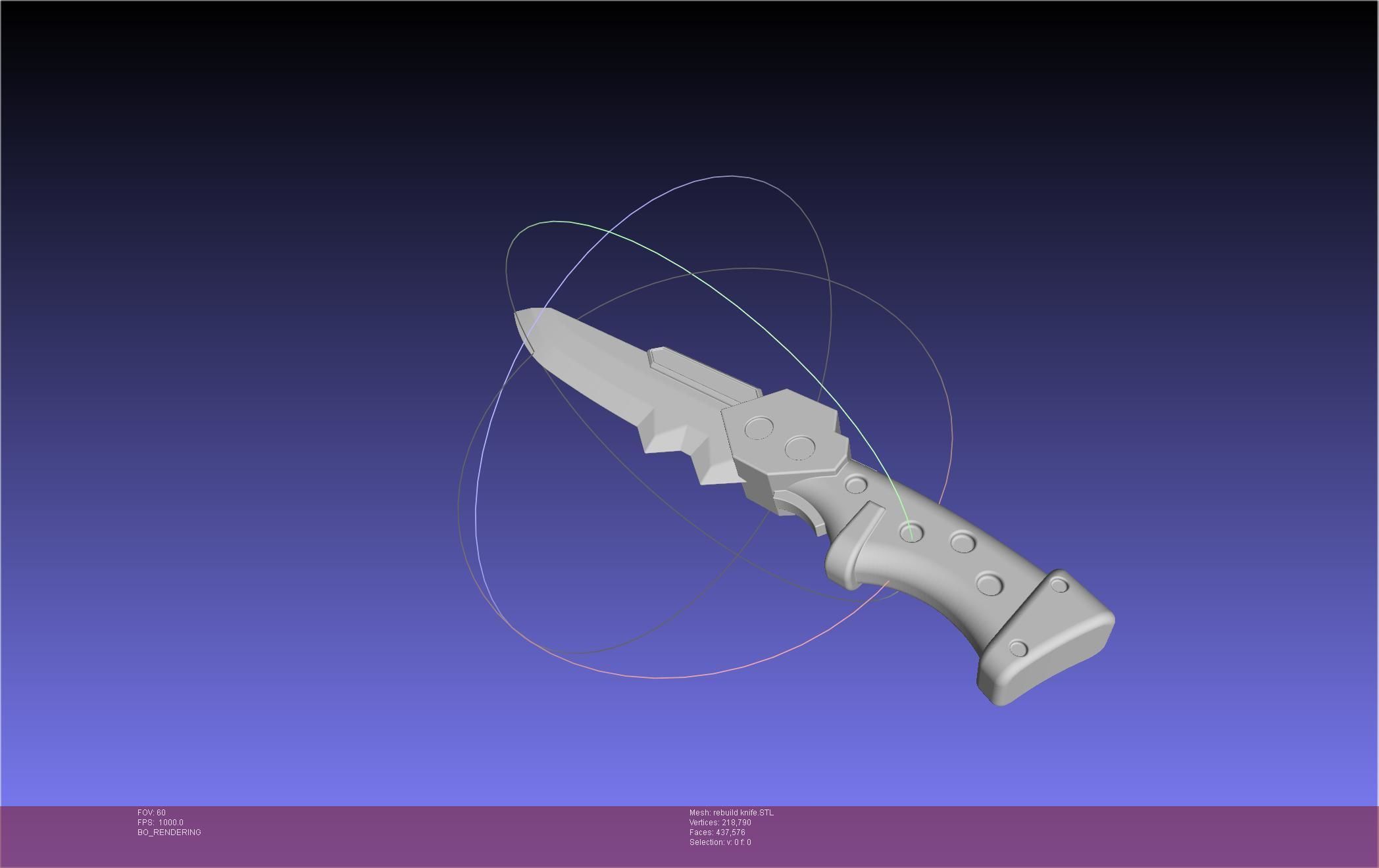Evangelion Prog Knife Unit 1 Rebuild Version 3D print model_9