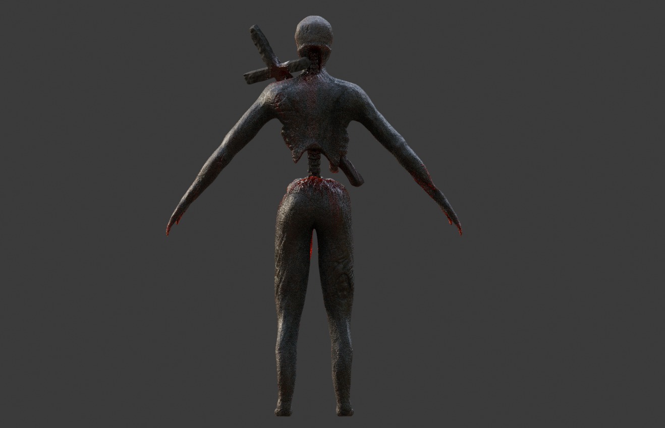 Demon model fully textured and rigged 3D model_5