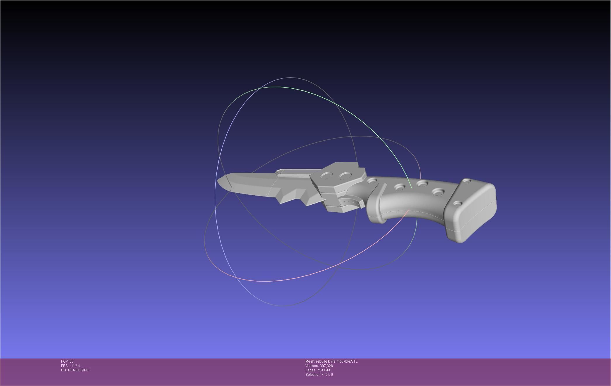 Evangelion Rebuild Unit 1 Prog Knife Movable Version 3D print model_8