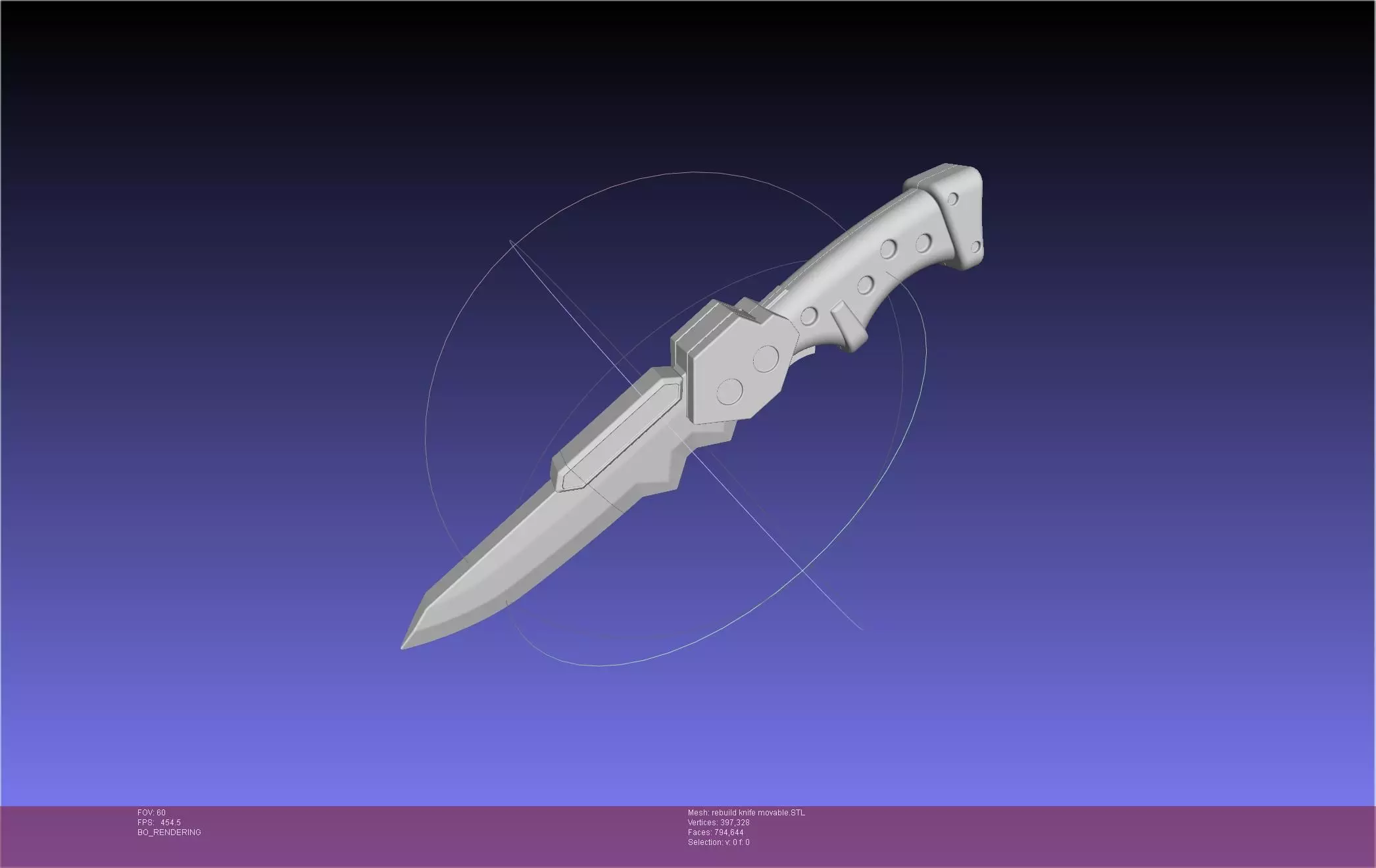 Evangelion Rebuild Unit 1 Prog Knife Movable Version 3D print model_0
