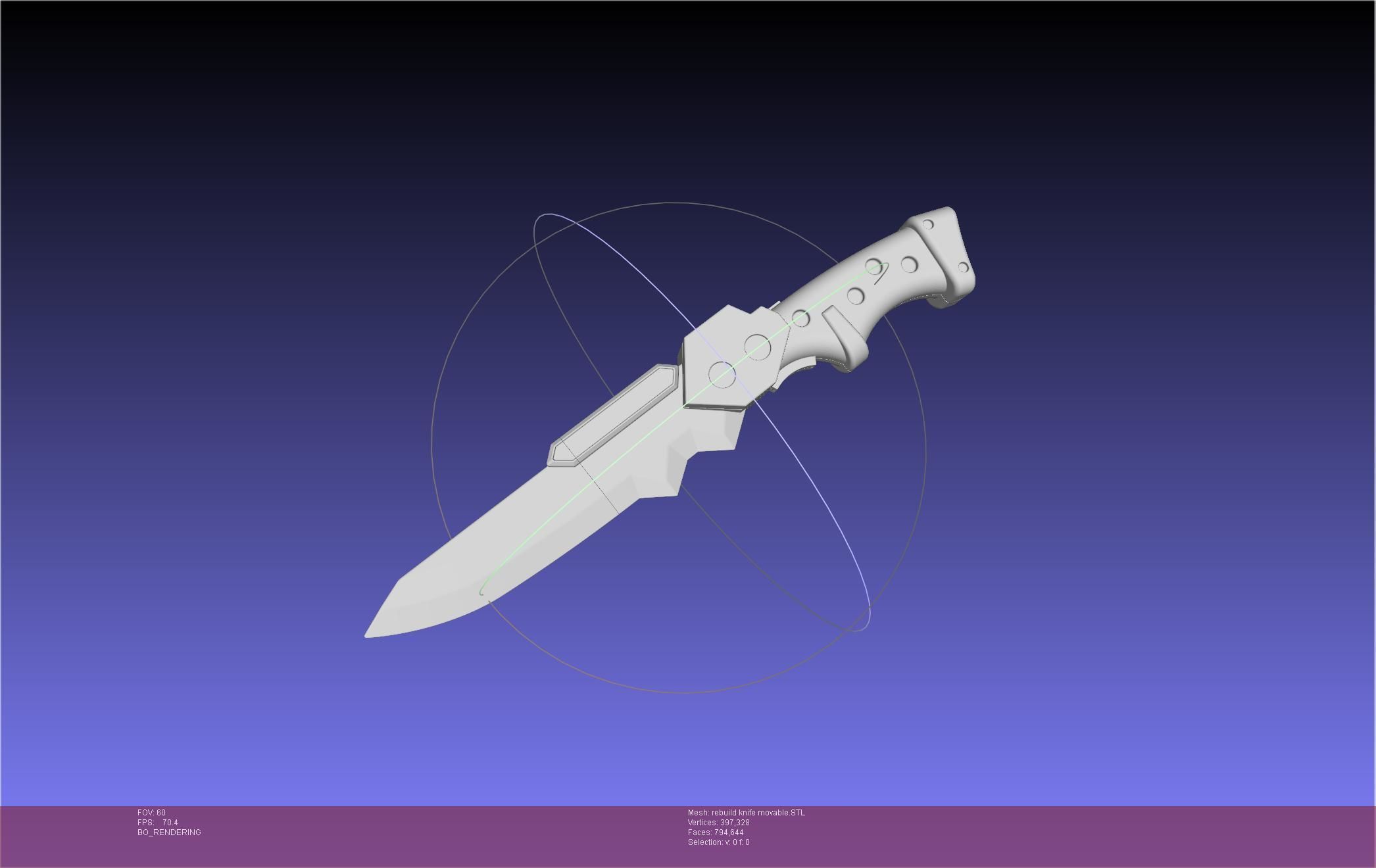 Evangelion Rebuild Unit 1 Prog Knife Movable Version 3D print model_1