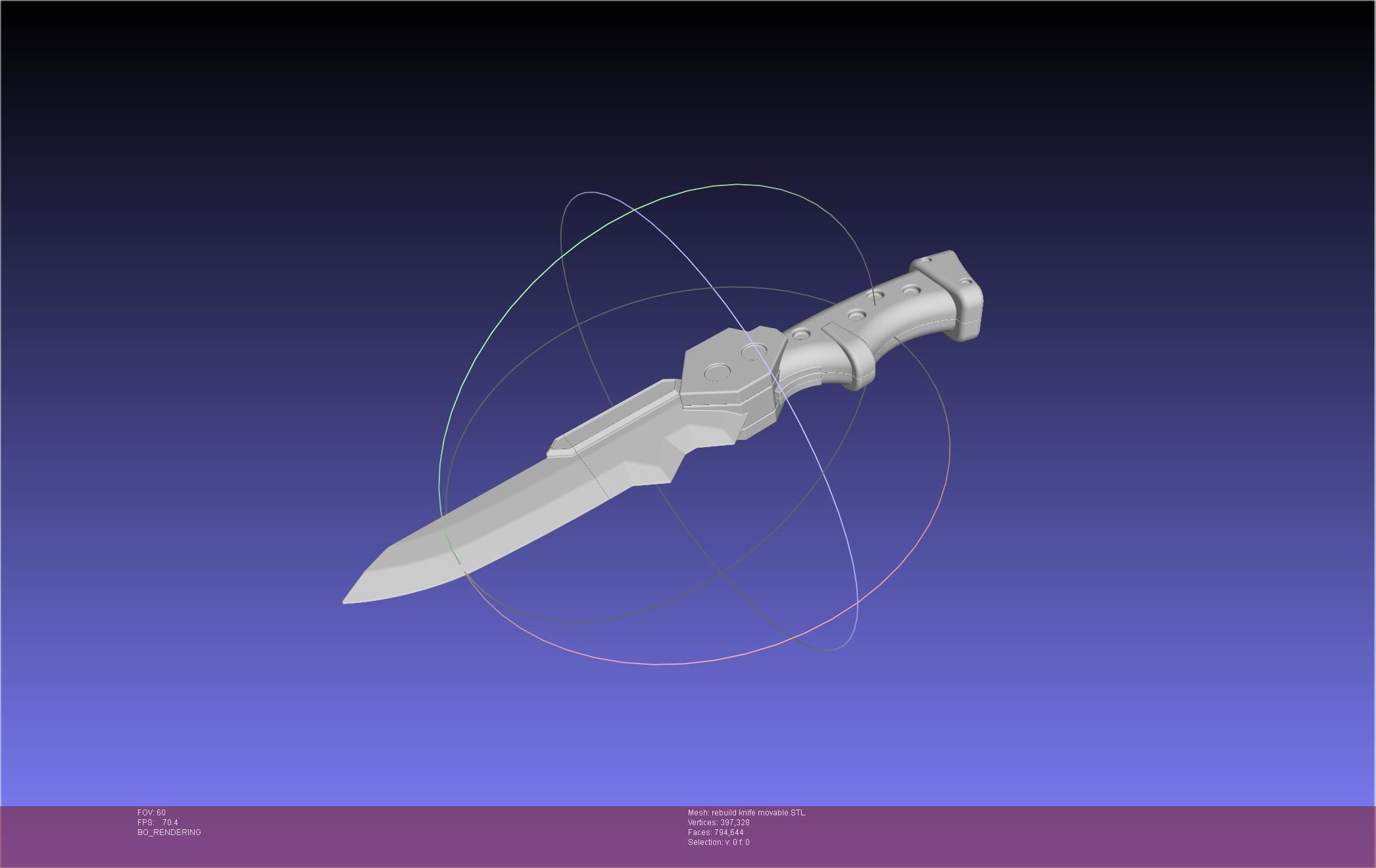 Evangelion Rebuild Unit 1 Prog Knife Movable Version 3D print model_2