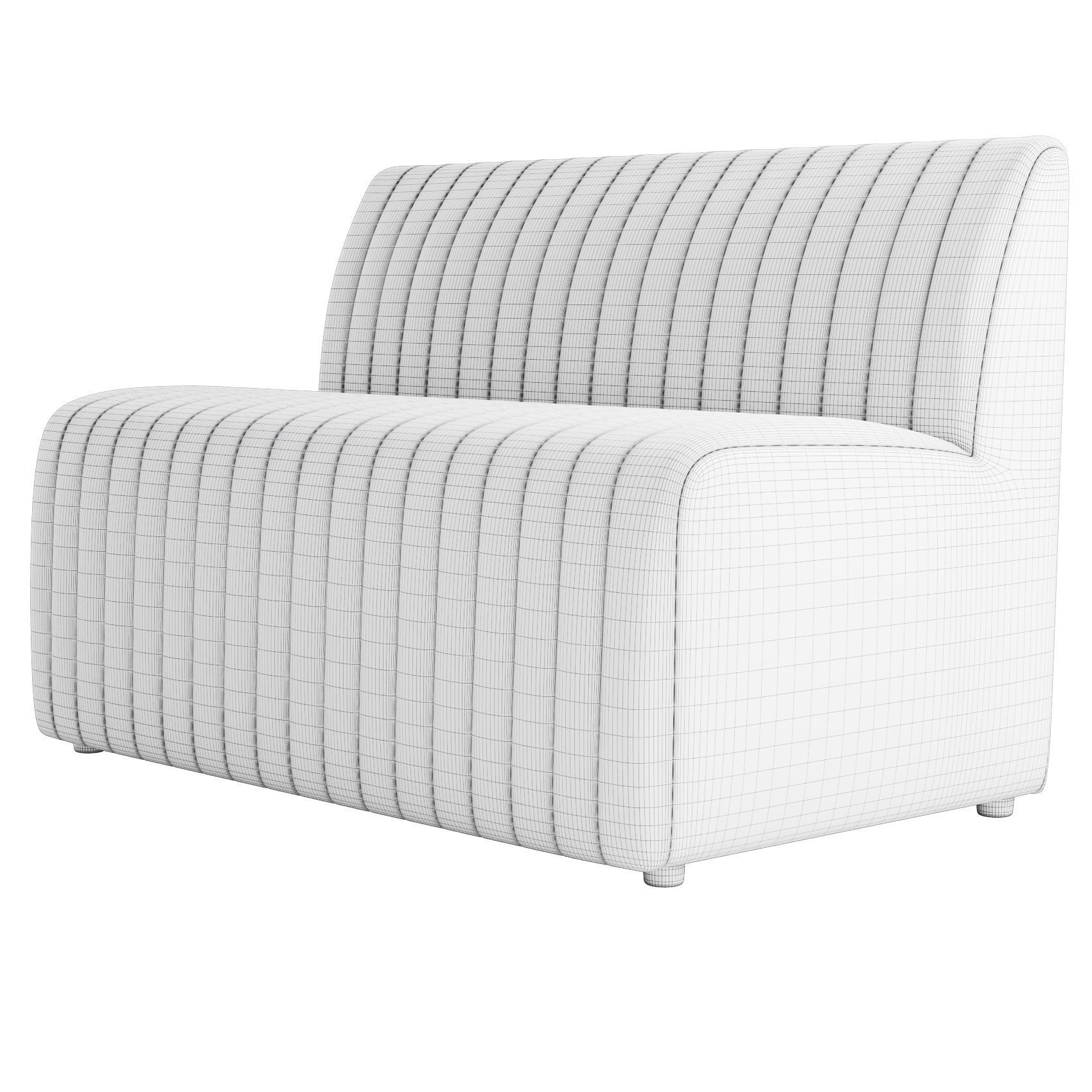 Build Your Own Augustine Dining Banquette 3D model_4