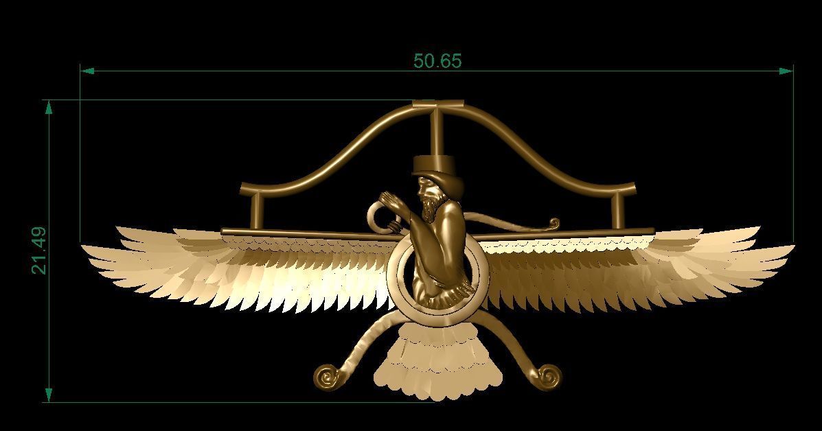 AHURAMAZDA  3D print model_1