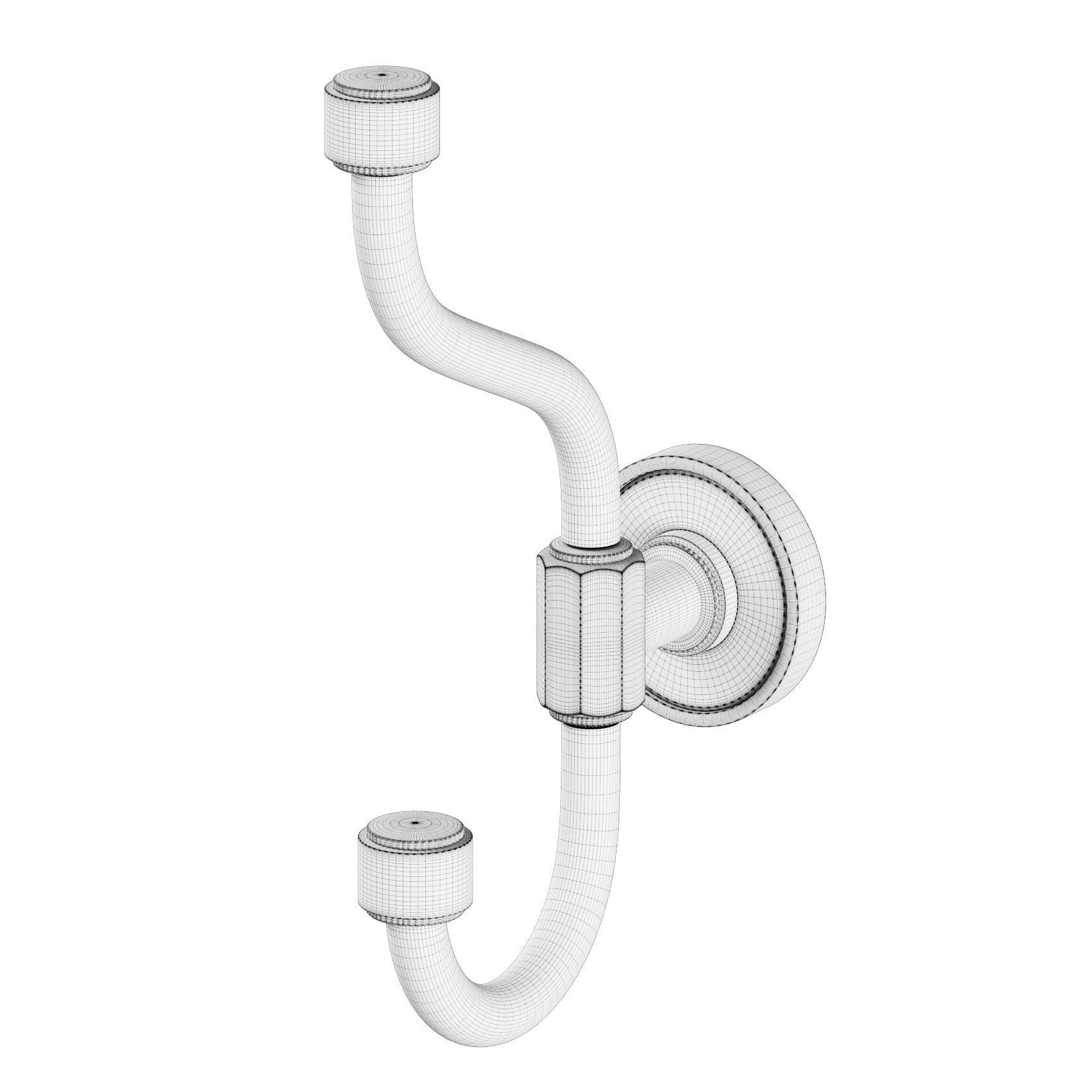 Hassalo Double Hook 3D model_3