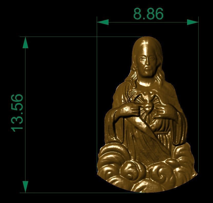 jesus  3D print model_1