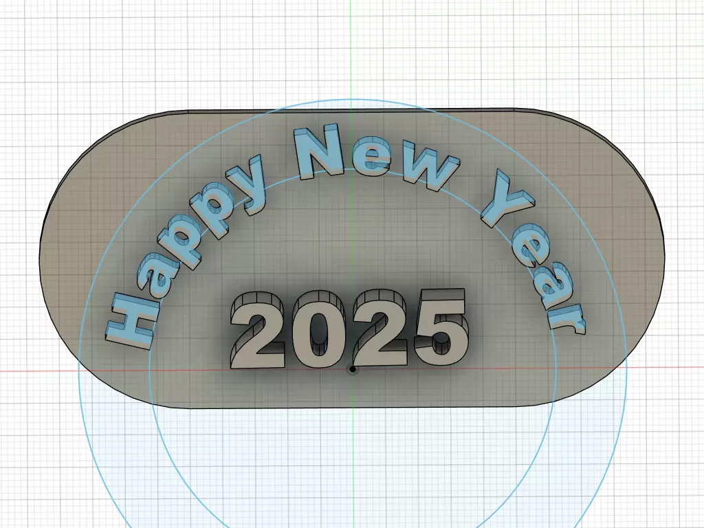 New Year 3D print model_0
