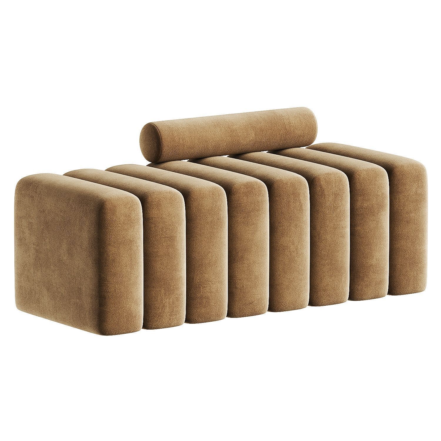 sofa white 2 3D model_1