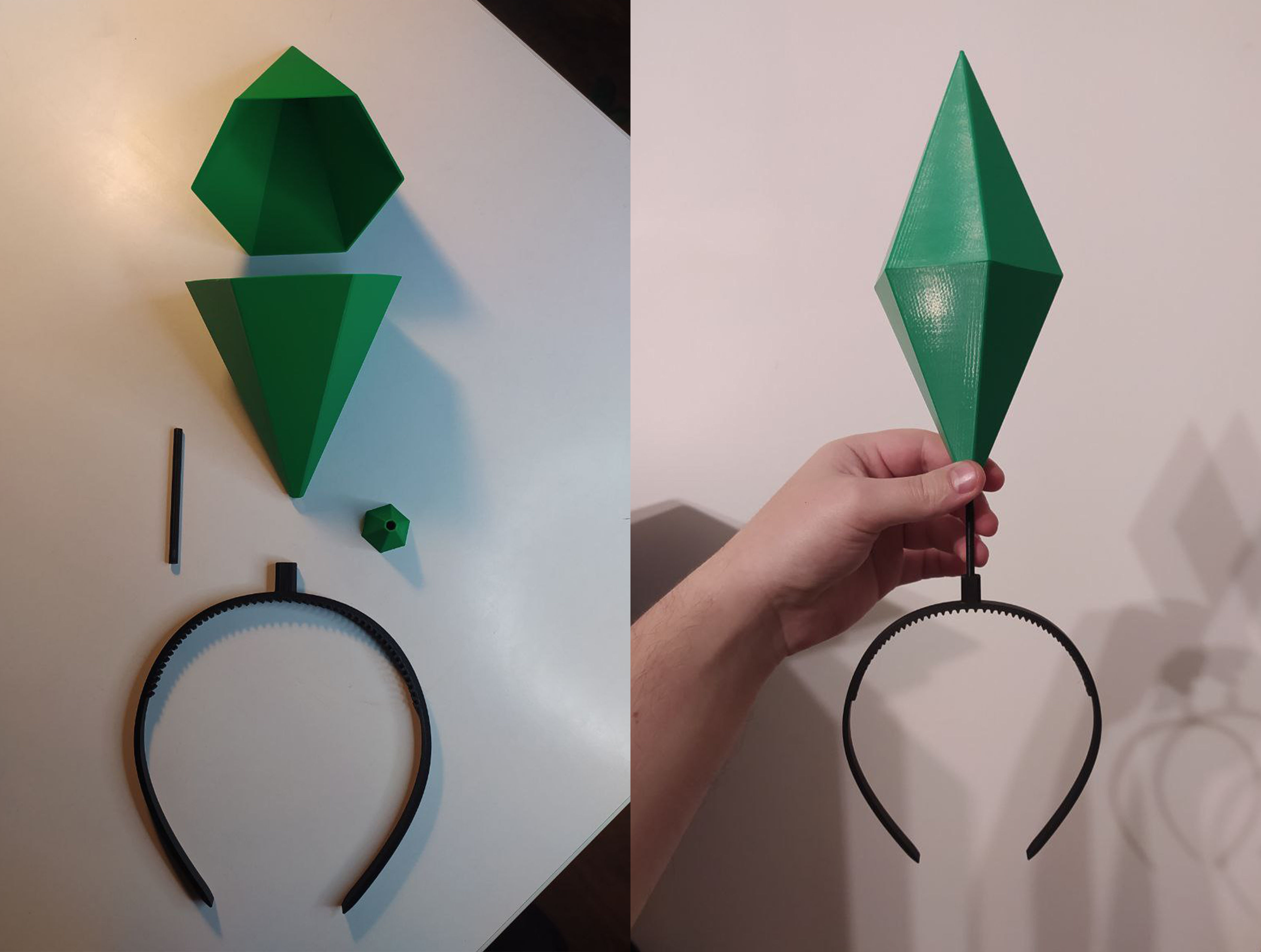 Sims  Plumbob Headband  3D print model_4