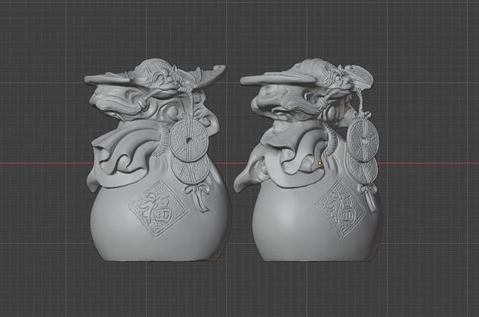 bat with money in mouth Free 3D print model