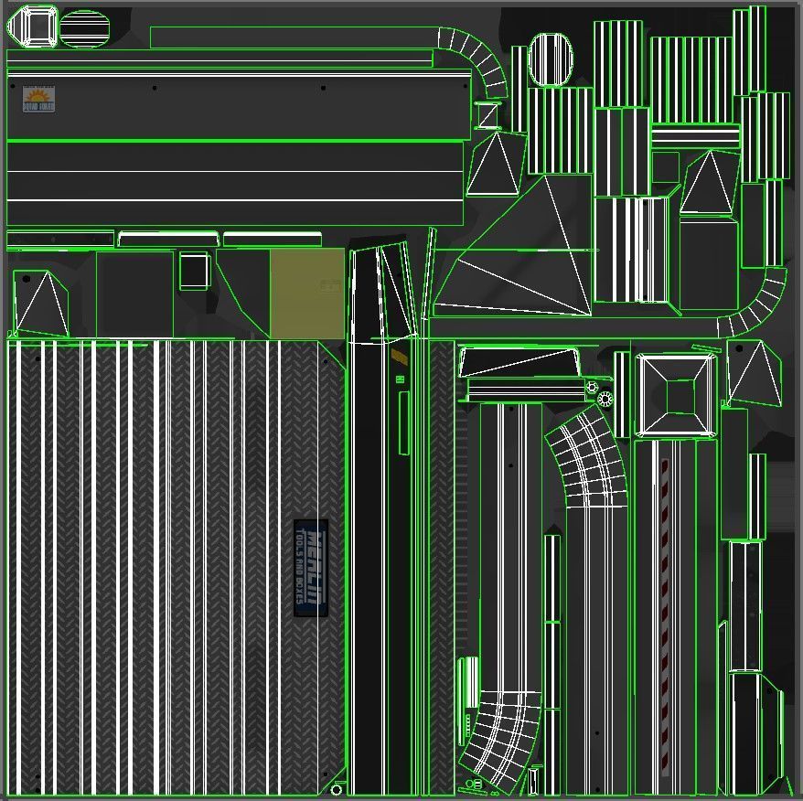 International LoneStar logger semitruck Low-poly 3D model_66