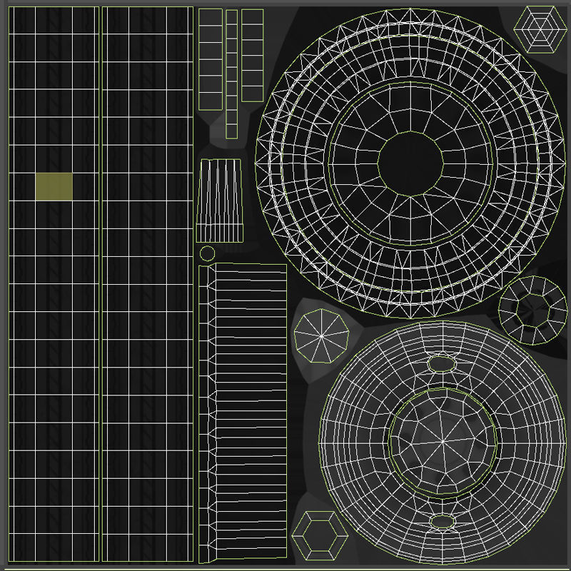 International LoneStar logger semitruck Low-poly 3D model_63
