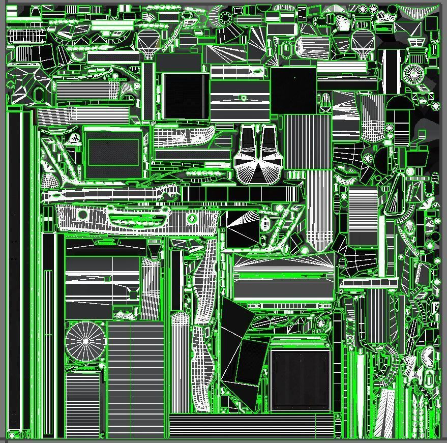 International LoneStar logger semitruck Low-poly 3D model_67